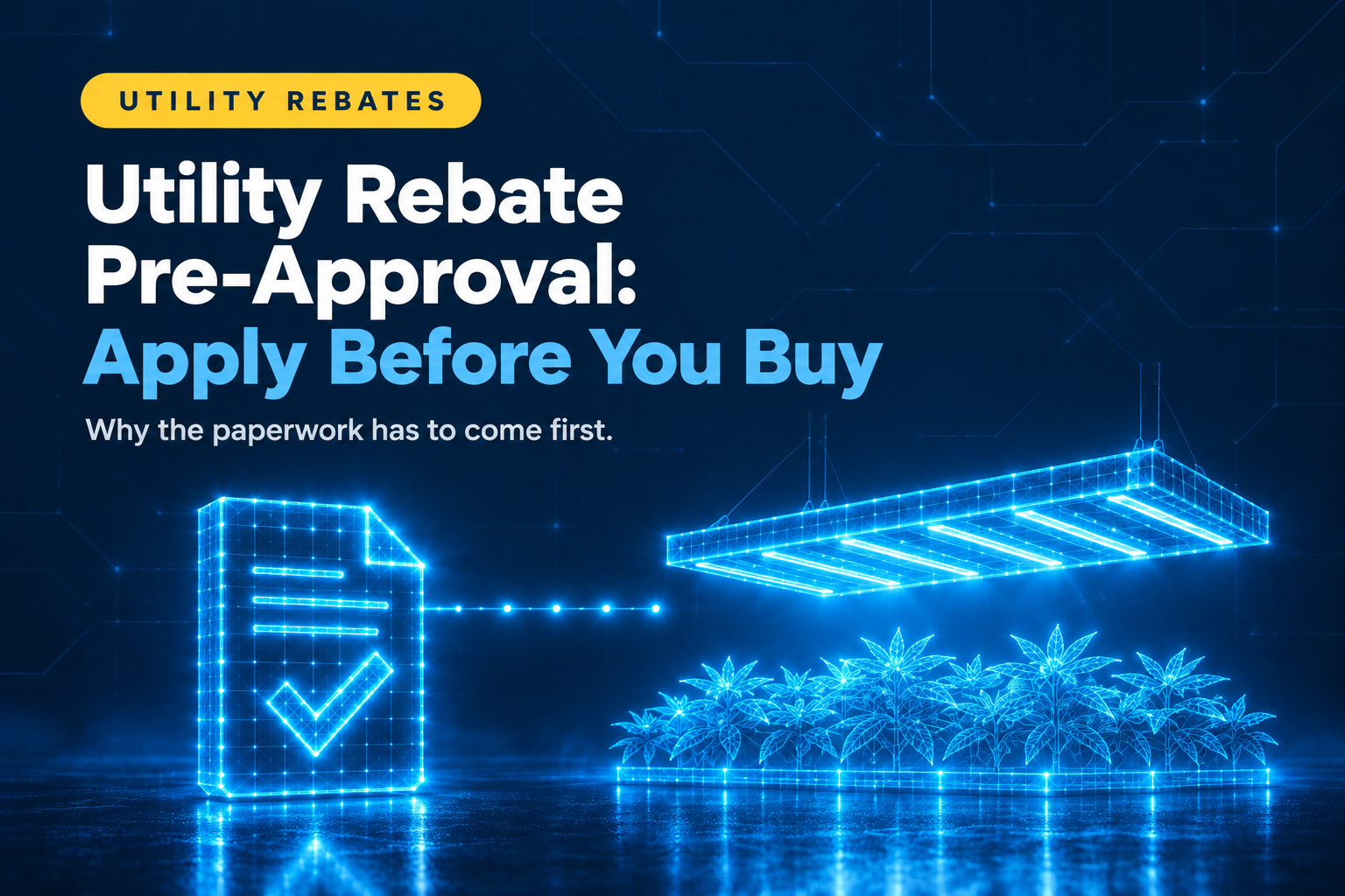 Utility Rebate Pre-Approval: Why You Must Apply Before You Buy